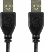 Accura ACC2267 USB-A apa - USB-A apa Adatkábel - Fekete (0,5m)