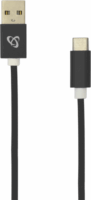 SBOX USB-TYPEC-15B USB-A apa - USB-C apa 2.0 Adat és töltő kábel - Fekete (1.5m)