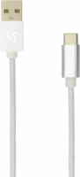 SBOX USB-TYPEC-15W USB-A apa - USB-C apa 2.0 Adat és töltő kábel - Fehér (1.5m)