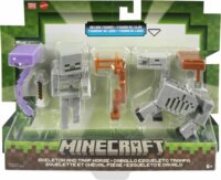 Mattel Minecraft: Craft-a-Block dupla csomag - Csontváz és csontváz ló figura