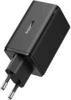 Baseus GaN6 Pro 2x USB-C / 2x USB-A Hálózati Gyorstöltő Adapter + USB-C kábel 65W - Fekete