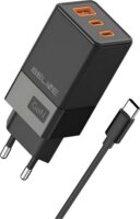 Beline BELI02752 2x USB-C / USB-A Hálózati töltő - Fekete (65W)