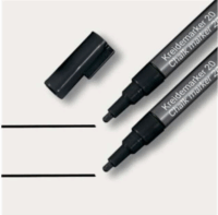 Sigel 1-2 mm Folyékony krétamarker - Fekete (2 db / csomag)