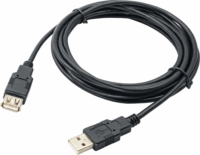 Kábel Akyga AK-USB-19 USB-A apa USB-A Anya 2.0 Adat és töltő kábel - Fekete (3m)