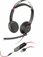 HP Poly Blackwire 5220 (USB Type-A) Vezetékes Headset - Fekete