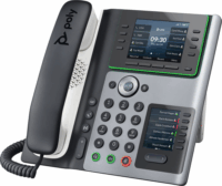 HP Poly Edge E450 VoIP Telefon + PoE - Fekete/Fehér