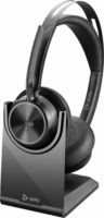 HP Poly Voyager Focus 2 Microsoft Teams (USB Type-A) Wireless Headset + Töltőállvány - Fekete