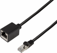 Logilink S/FTP CAT6A Hosszabbító kábel 1m - Fekete