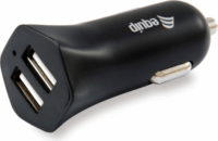 Equip 245510 2x USB-A Autós töltő - Fekete (12W)