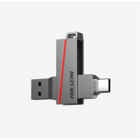 Hiksemi Dual Slim USB Type-C / USB Type-A 3.2 128GB Pendrive - Ezüst