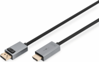 Digitus DB-340202-010-S DisplayPort - HDMI Kábel 1m - Fekete