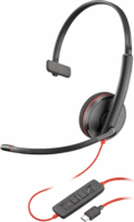 HP Poly Blackwire 3210 Vezetékes Mono Headset - Fekete