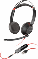 HP Poly Blackwire 5220 (USB Type-A) Vezetékes Headset - Fekete (Bulk)