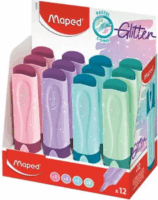 Maped Glitter Fluo Peps 1-5 mm Szövegkiemelő készlet - Vegyes színek (12 db / csomag)