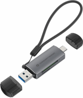 Conceptronic USB-C/USB-A - Micro SD/TF külső kártyaolvasó