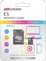 Hikvision 8GB C1 microSDHC UHS-I CL10 Memóriakártya + Adapter