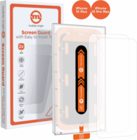 Mobile Origin Orange Screen Guard iPhone 15 Pro Max/15 Plus Edzett üveg kijelzővédő (2db)