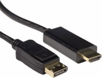 ACT AK3987 DisplayPort 1.2 - HDMI 1.4 Kábel 0.5m - Fekete