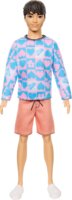 Mattel Barbie Fashionistas: Ken rózsaszín mintás pulóverben