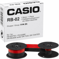 Casio RB-02-2 Tintaszalag 13mm / 6m - Fekete/Piros