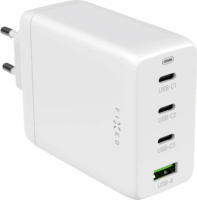 Fixed Travel 3x USB Type-C / 1x USB Type-A GaN Hálózati töltő - Fehér (100W)