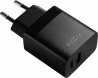 Fixed Travel 1x USB Type-C / 1x USB Type-A Hálózati töltő - Fekete (20W)