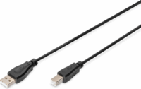 Digitus AK-300102-018-S USB Type-A apa - USB Type-B apa Nyomtató kábel - Fekete (1.8m)