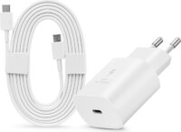 Samsung SAM-0952 USB-C Hálózati töltő - Fehér (25W) + Kábel