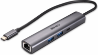 Lindy 43385 USB Type-C / USB Type-A 3.2 Gen2 HUB + RJ45 (3 port)