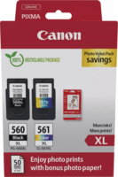 Canon PG-560 XL / CL-561 XL Eredeti Tintapatron Fekete + Színes + Fotópapír