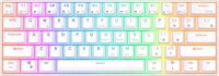 Royal Kludge RK61 RGB (Red Switch) Wireless Mechanikus Gaming Billentyűzet (Fehér) - Angol (US)