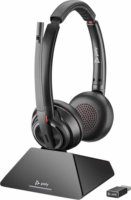 HP Poly Savi 8220-M (USB Type-A) Wireless Headset + Töltőállvány - Fekete