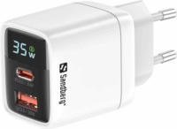 Sandberg 441-52 USB-C / USB-A Hálózati töltő - Fehér (35W)