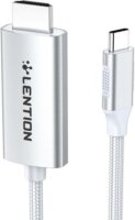 Lention CU707 USB Type-C - HDMI Kábel 3m - Fehér