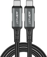Acefast C1-09 USB Type-C apa - USB Type-C apa Adat és töltő kábel - Fekete (1m)