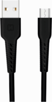 Swissten 71505520 USB Type-A apa - USB Type-C apa Adat és töltő kábel - Fekete (1m)