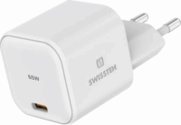 Swissten 22037020 1x USB Type-C GaN Hálózati töltő - Fehér (65W)