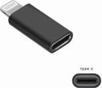 Fusion FSN-AD-TCLI-BK Lightning apa - USB Type-C anya Adapter
