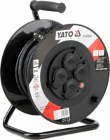 Yato YT-81053 230V Hosszabbító kábeldob 4 aljzatos 30m - Fekete