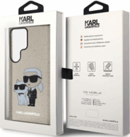 Karl Lagerfeld Glitter Samsung Galaxy S24 Ultra Tok - Fekete/Mintás