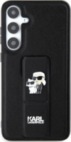 Karl Lagerfeld Gripstand Saffiano Samsung Galaxy S24 Ultra Tok - Fekete/Mintás