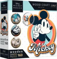 Trefl Puzzle Wood Craft: Disney Retro Mickey egér - 160 darabos puzzle