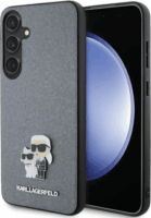 Karl Lagerfeld Saffiano Metal Pin Samsung Galaxy S24+ Tok - Szürke/Mintás