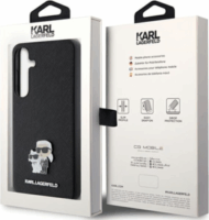 Karl Lagerfeld Saffiano Metal Pin Samsung Galaxy S24 Tok - Fekete/Mintás