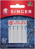 Singer Jean 100/16 Varrógéptű farmerhez (5db / csomag)