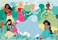 Clementoni Supercolor Maxi Disney hercegnők - 104 darabos puzzle