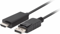 Lanberg CA-DPHD-11CC-0010-BK DisplayPort 1.1 - HDMI 1.4 Kábel 1m - Fekete