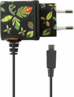 KSIX Micro-USB-B Hálózati töltő - Mintás (5V / 1A)