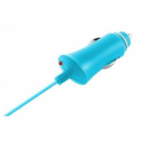 KSIX Micro-USB Autós töltő - Kék (5V / 1A)
