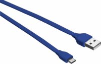 Trust 20136 Flat USB Type-A apa - Micro USB Type-B apa Adat és töltő kábel - Kék (1m)